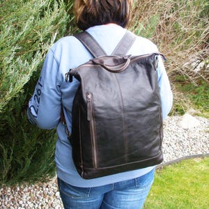 THE CHESTERFIELD BRAND leather backpack-large rucksack-maroon backpack-leather purse backpack-festival summer shoulder bag-vintage rucksack