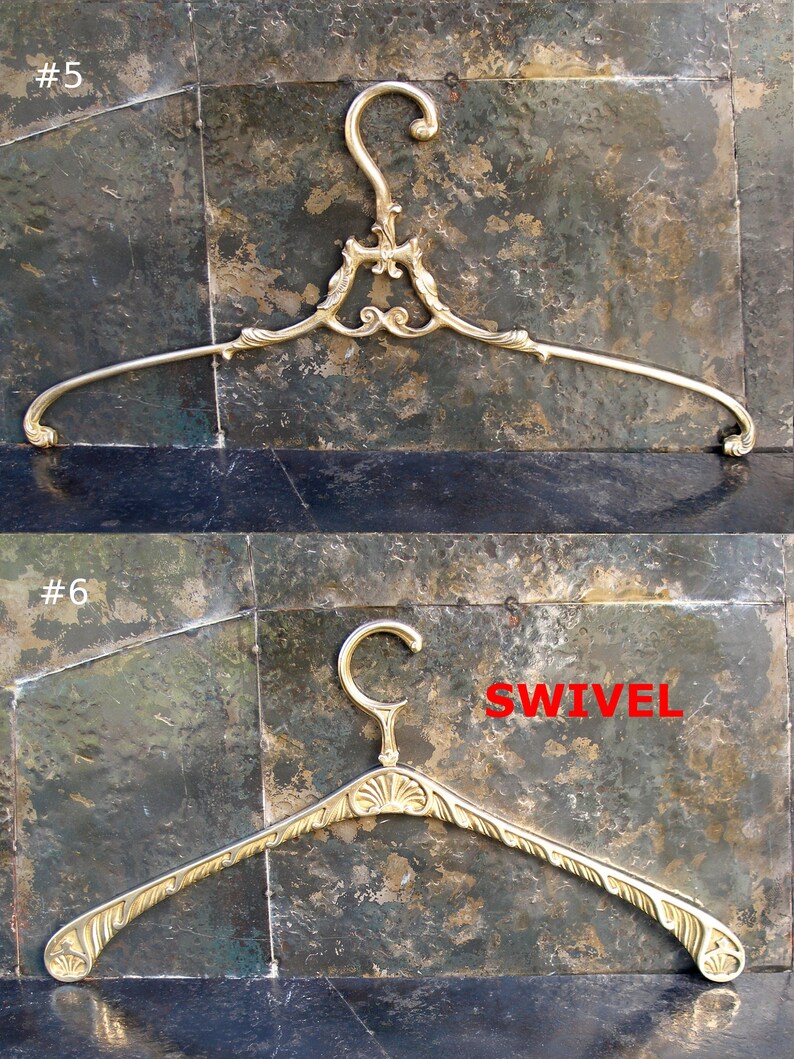 Vintage Brass Wedding Dress Hangerantique Bridal Hangersold Etsy