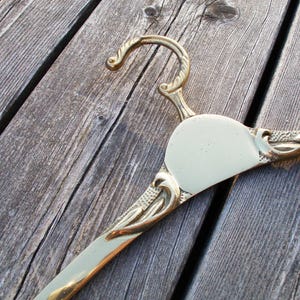Swivel super solid vintage brass wedding dress hanger-brass bridal hanger-old vintage brass hanger--brass clothes hangerbrass coat hanger