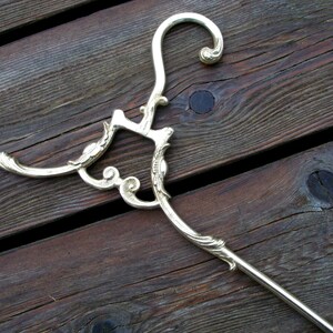 Brass Wolf Head Decorative Hook - Wall Mounted Coat & Clothes Hanger, Bronze Finish