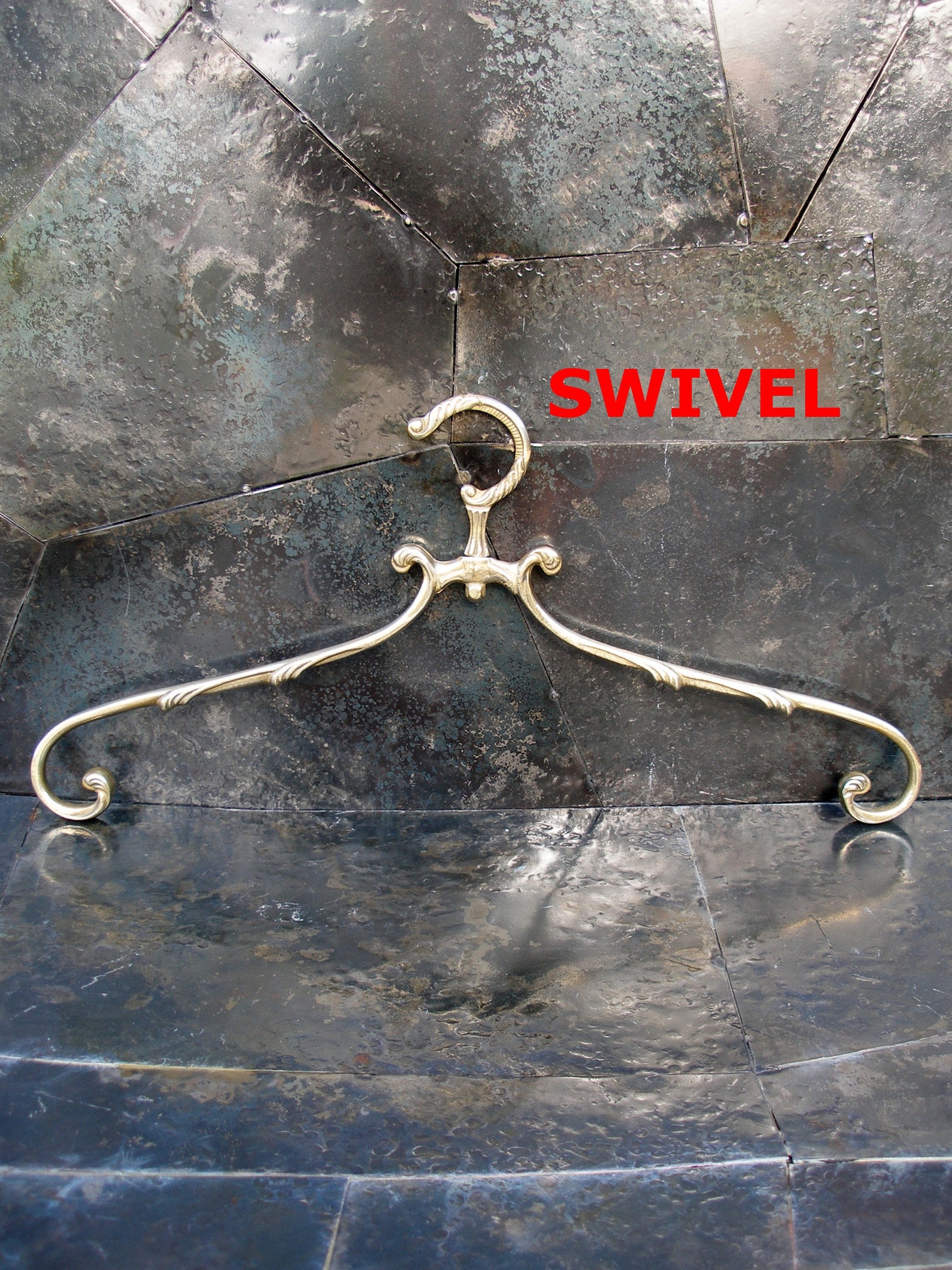 Brass Wedding Dress Hanger Vintage Swivel Brass Clothes Etsy