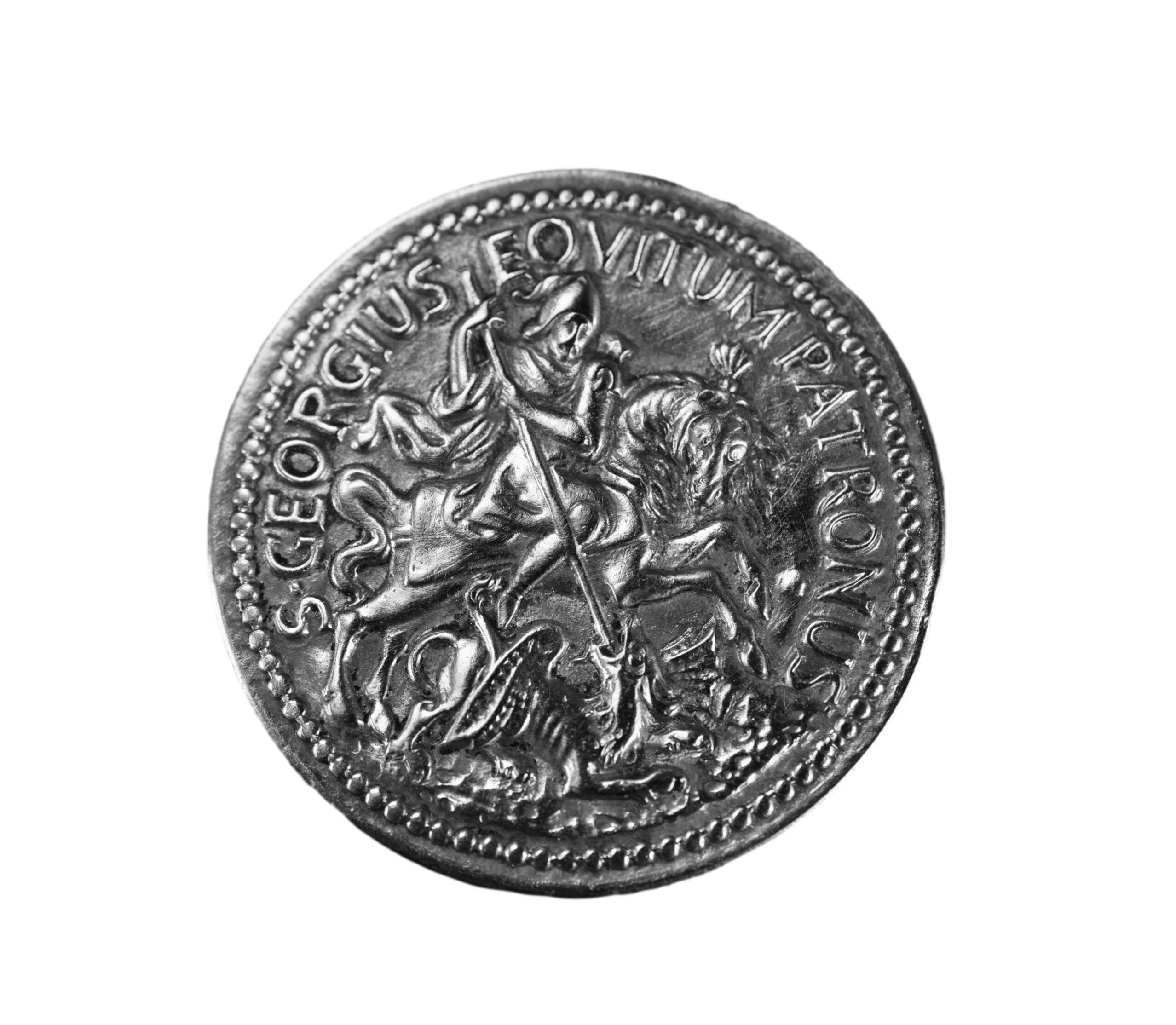 Grande Broche Saint Georges et La d'épingle Du Soldat de Médaille Dragon