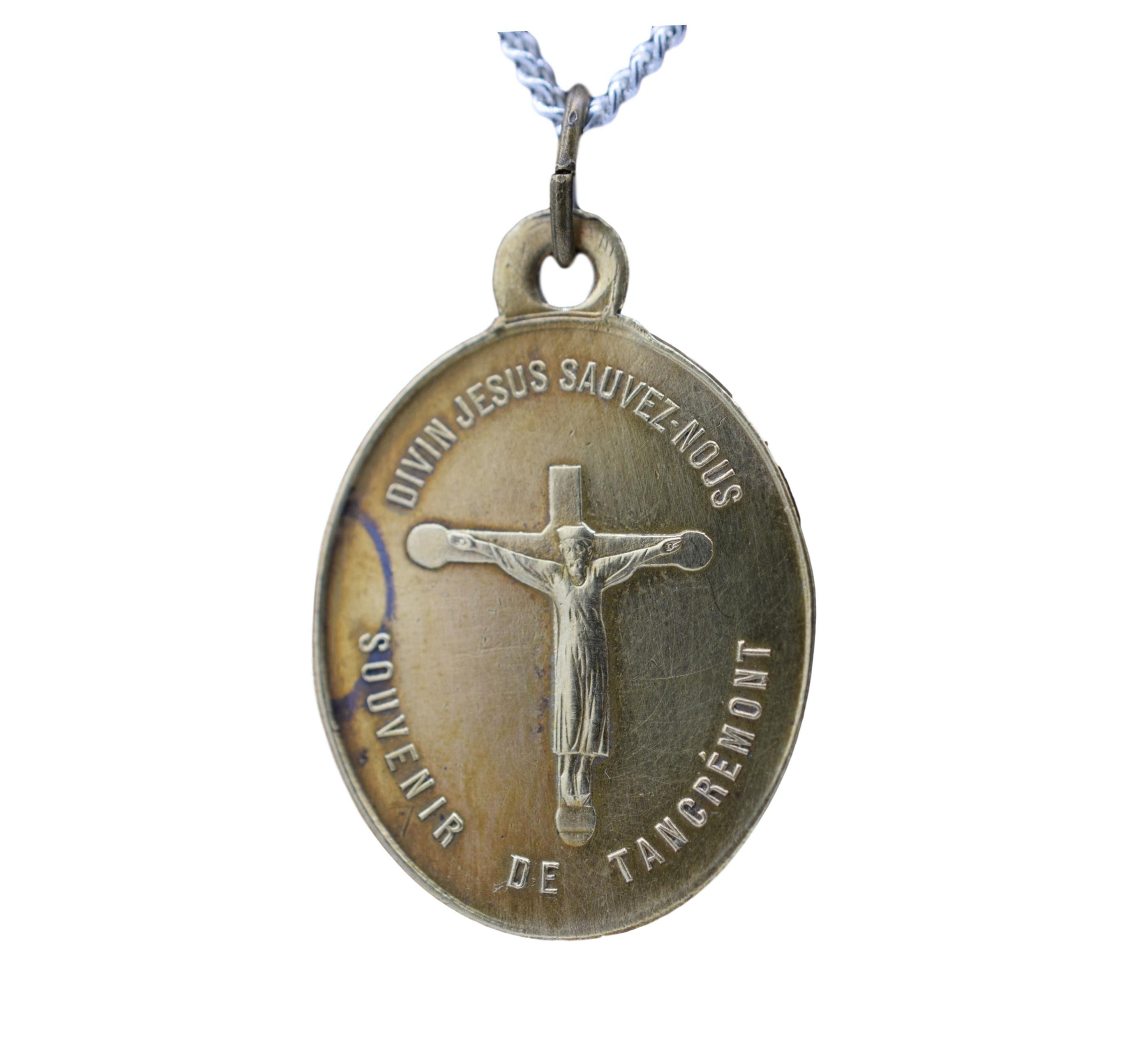 Saint Antoine Medal Jesus Pendentif