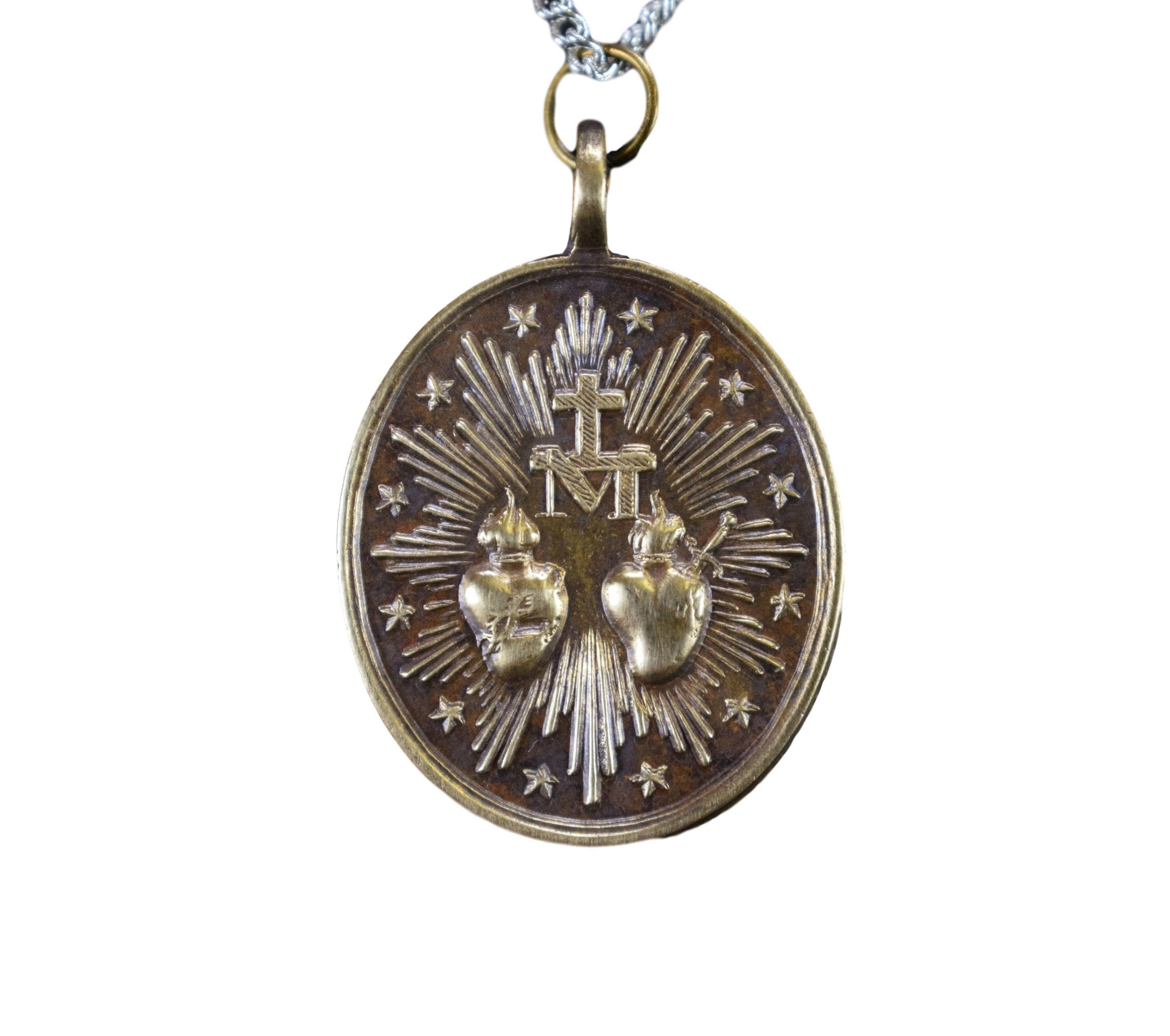 Médaille Des Sacré-Cœurs Immaculée Conception Mary Pendant