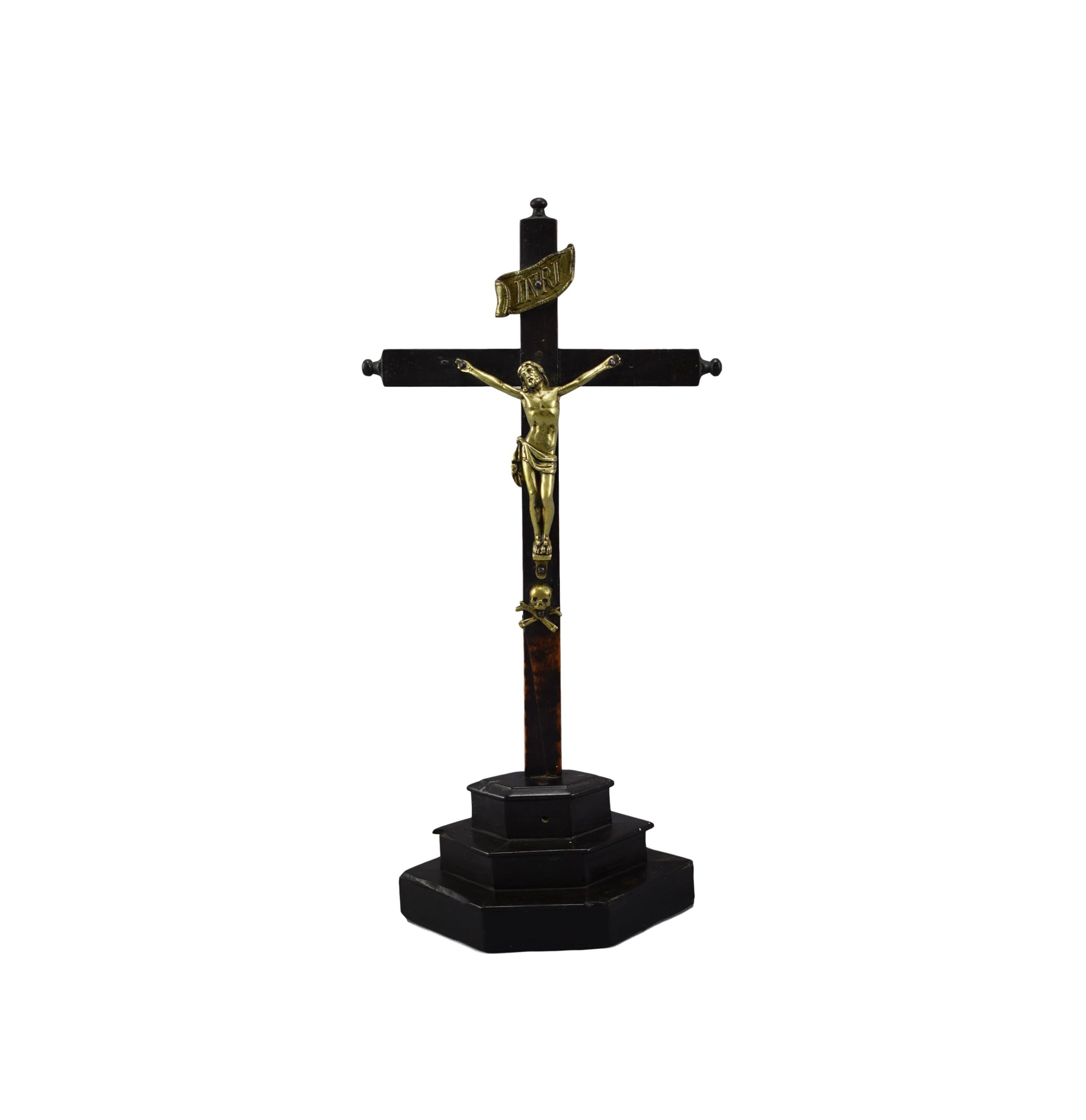 Bois Noir Grand Standing Croix Crucifix d'autel