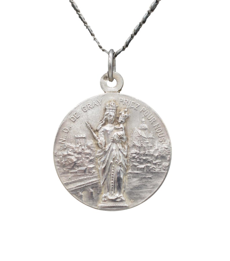 Our Lady of Gray Vintage Medal