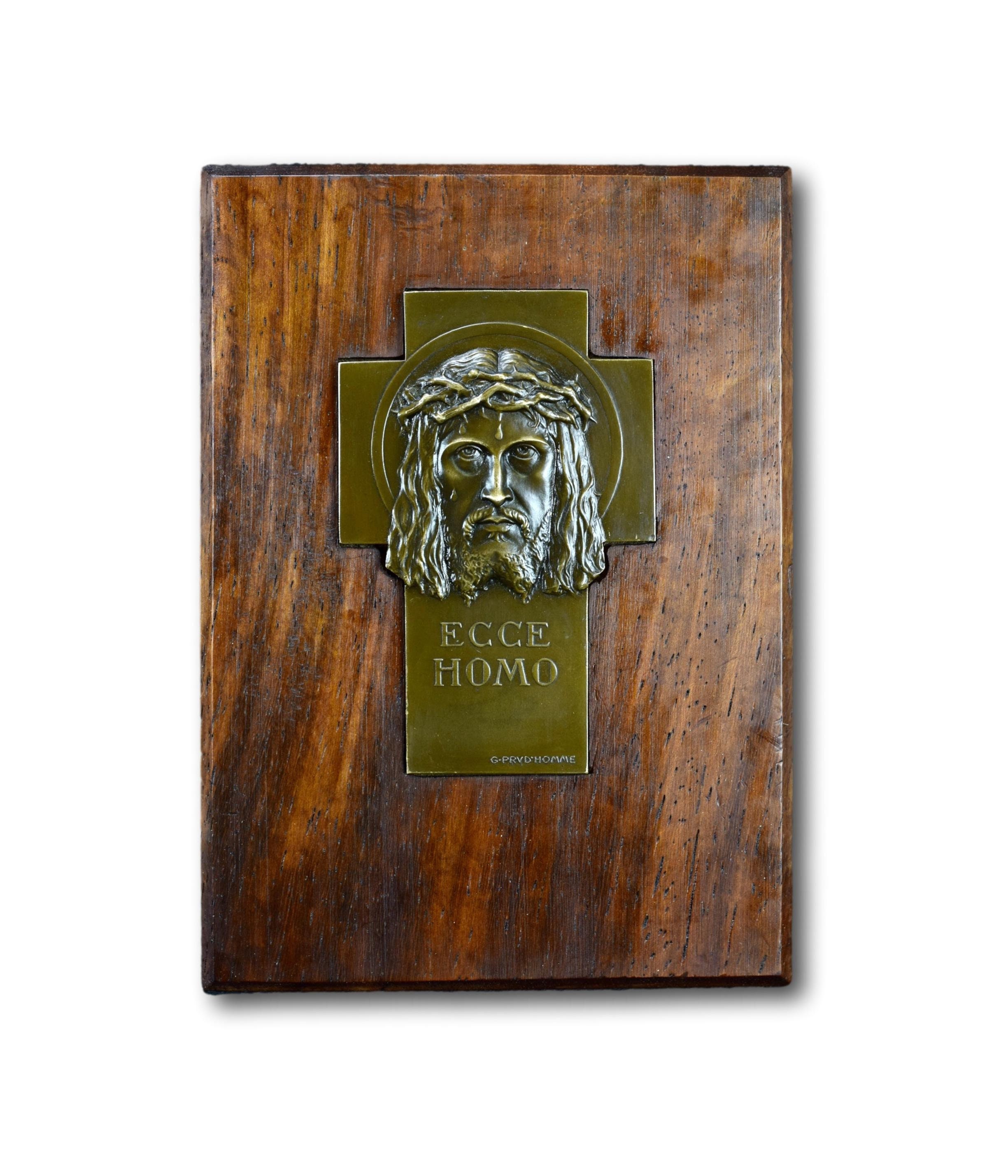 Bronze Ecce Homo Holy Face Jesus Par G Prud'homme
