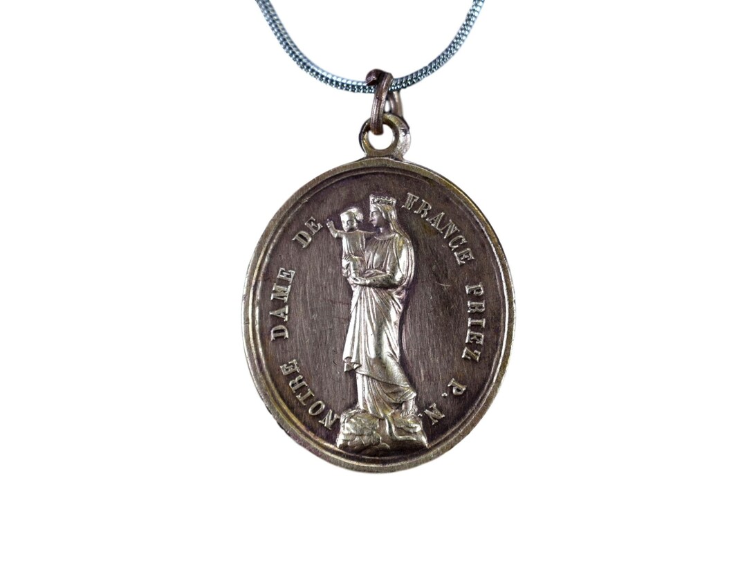 Medal of Notre Dame De France Pendant Puy Santiago De Compostela - Etsy