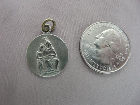 Saint Ann Medal, Virgin Mary and Saint Ann Pendan… - image 5