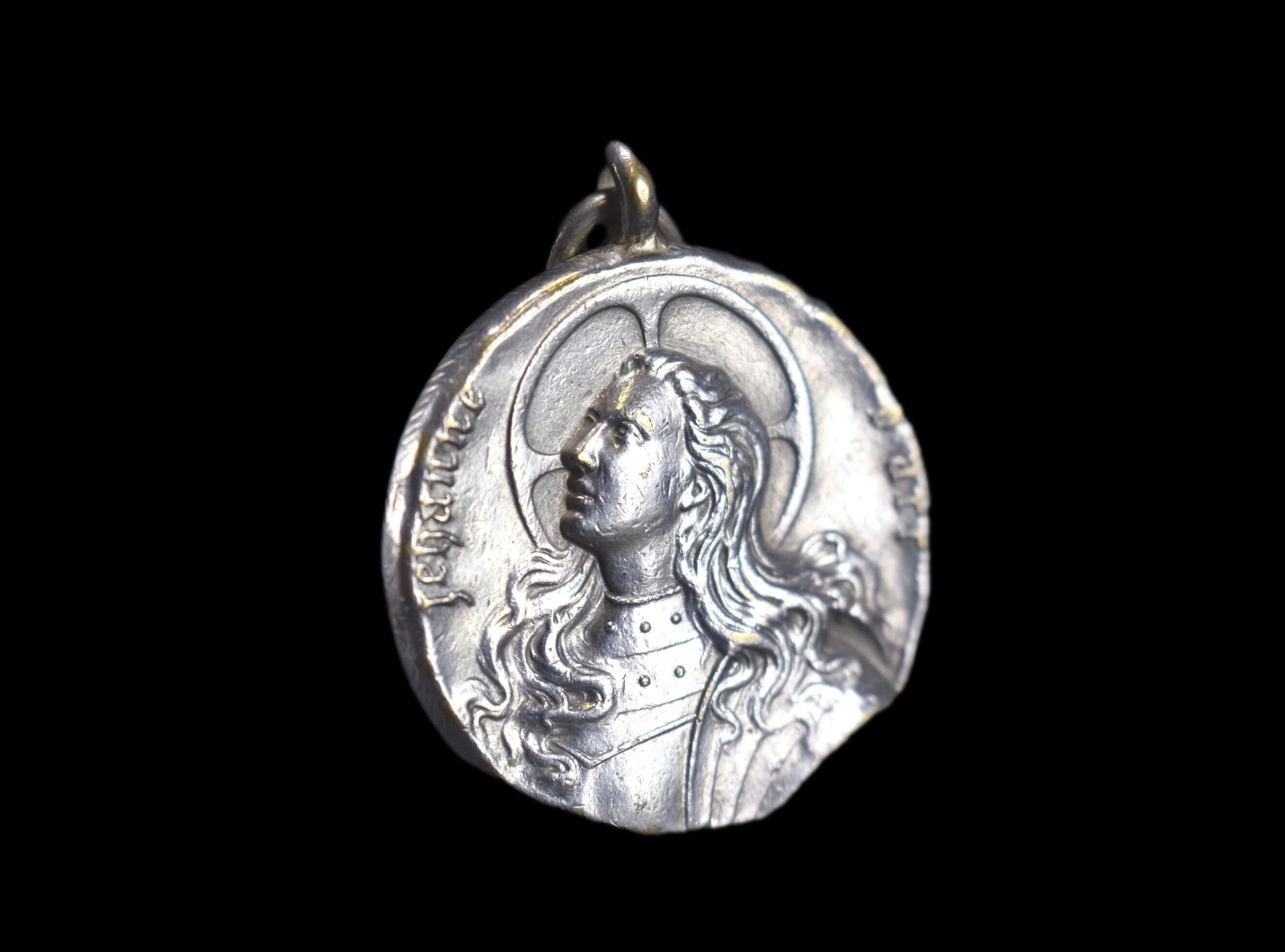 Saint Jeanne d'arc Médaille Antique Pendentif