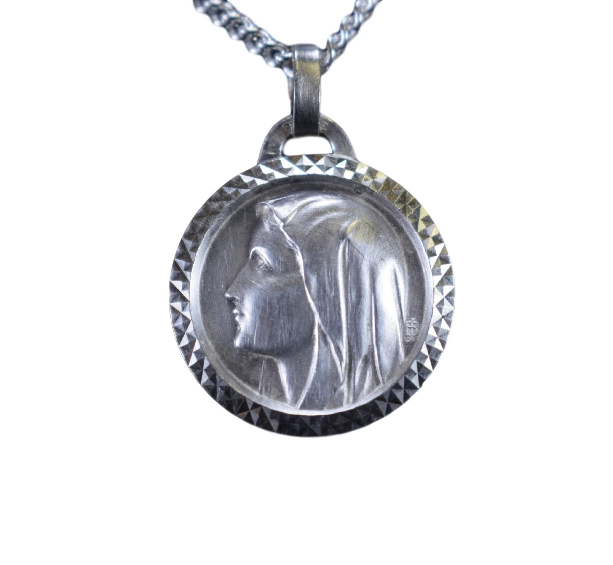 Médaille Notre-Dame de Lourdes Mary Pendentif