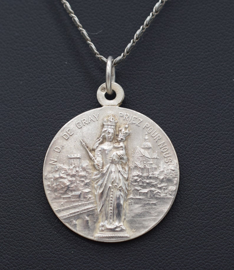 Our Lady of Gray Vintage Medal