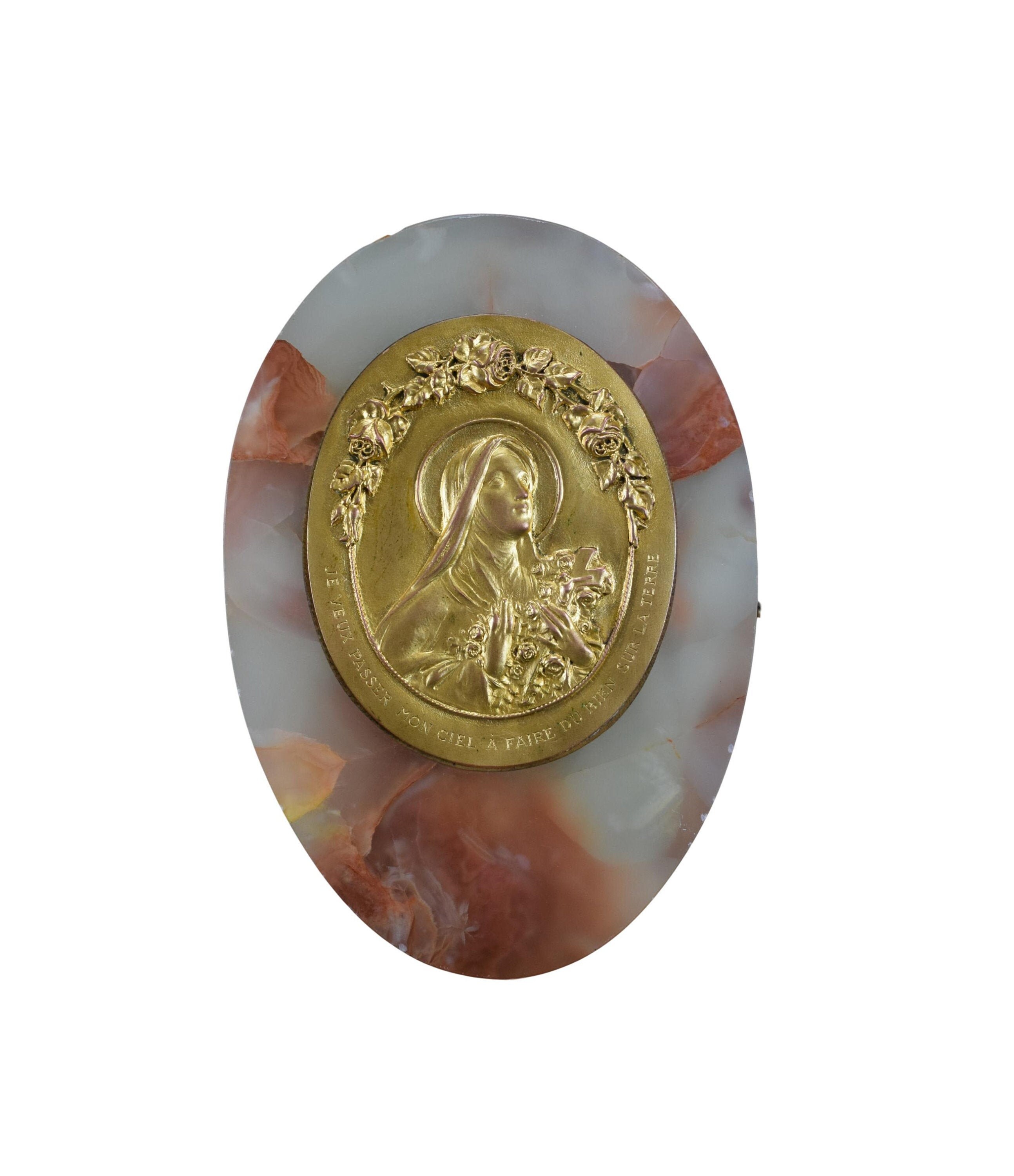 Plaque de Mur Art Déco Sainte Teresa Français