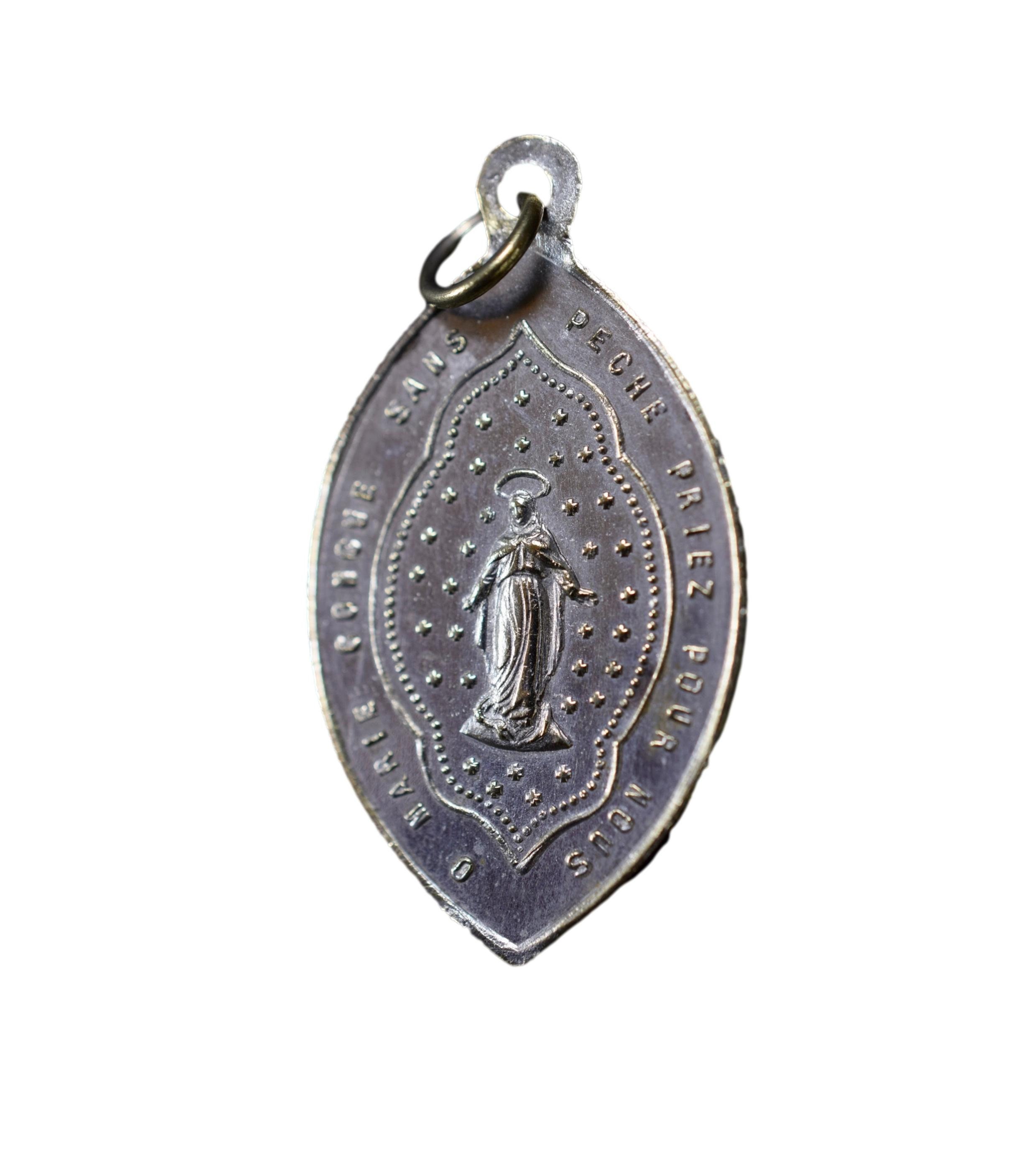 Médaille Notre-Dame de Fourvière Lyon Mary Pendentif