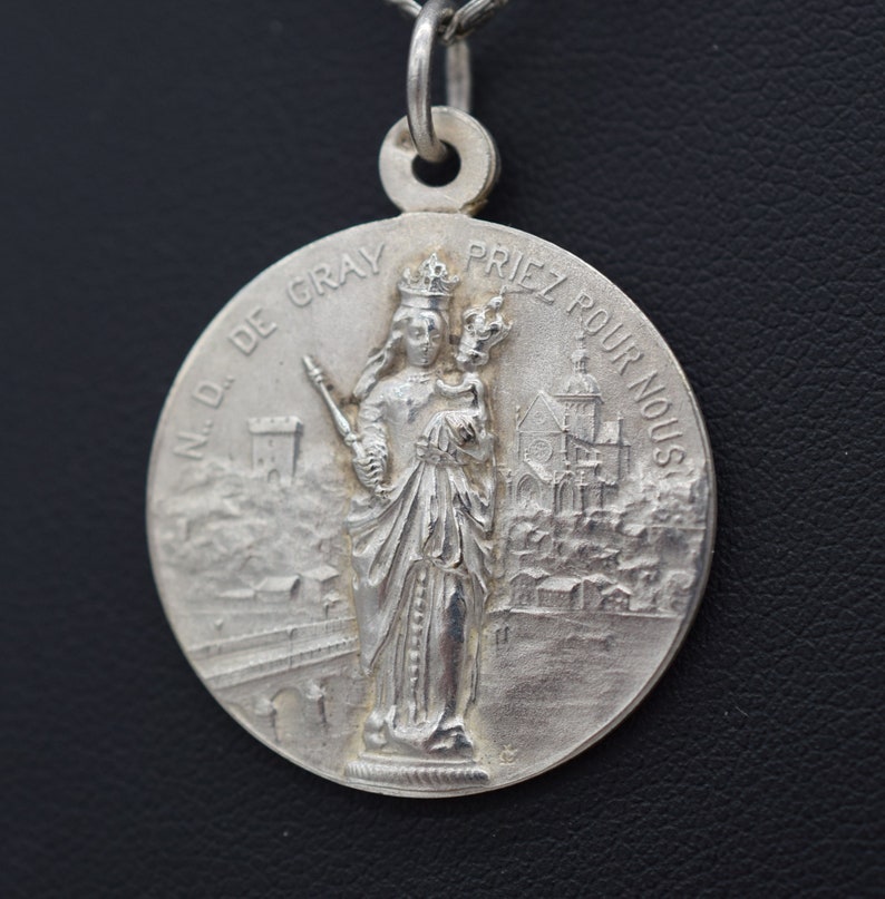 Our Lady of Gray Vintage Medal
