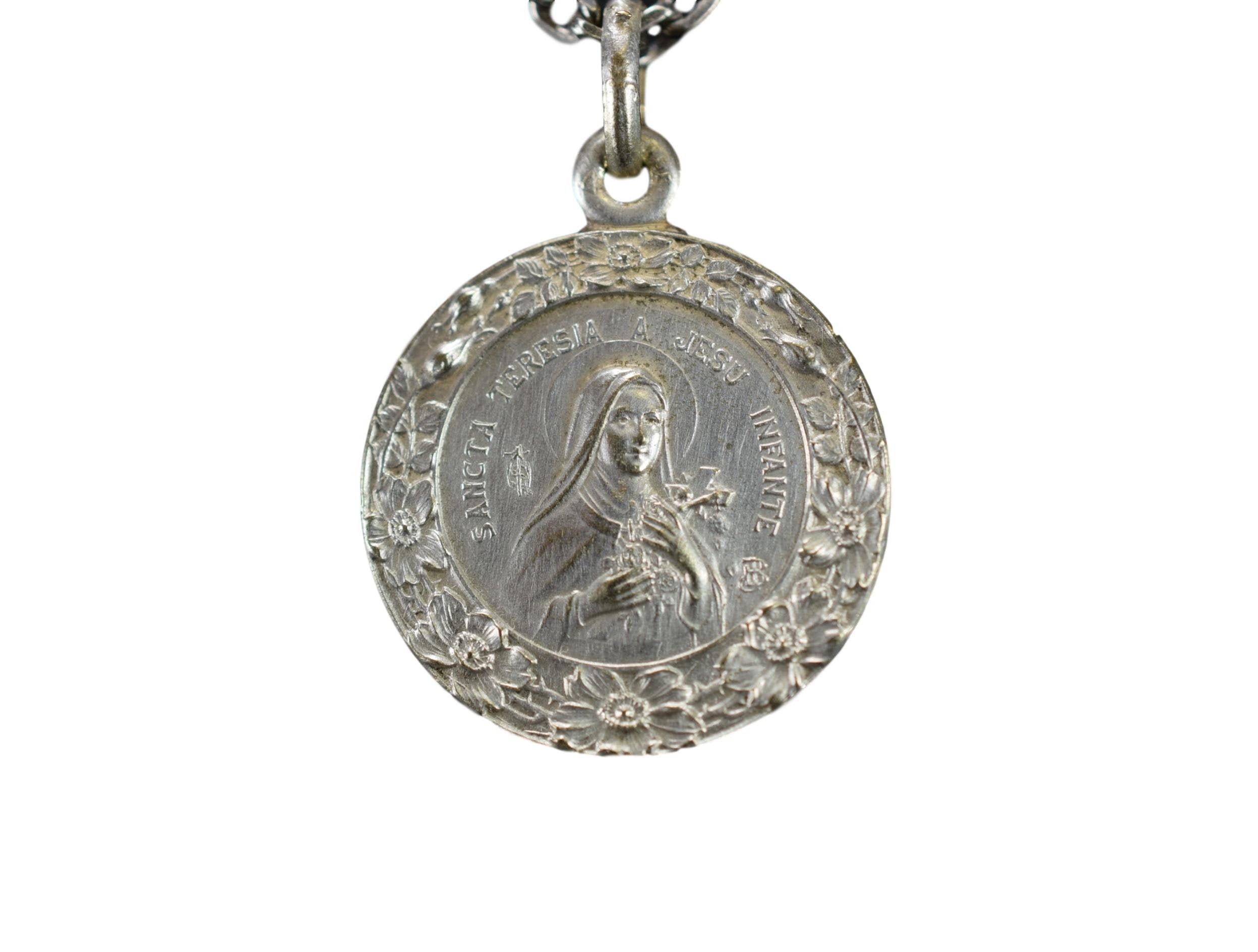 Pendentif de La Médaille L'enfant Jésus Sainte Thérèse