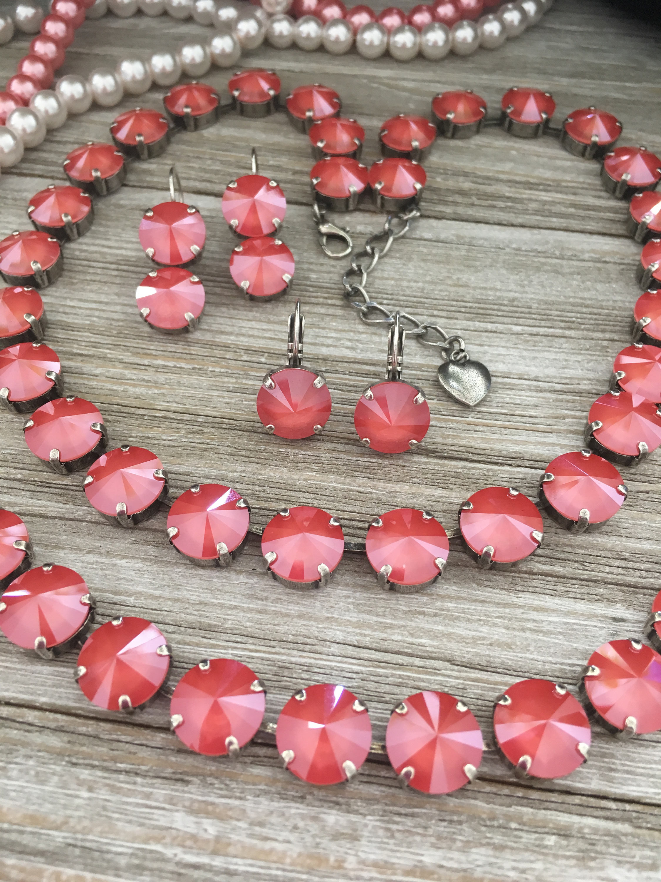 Swarovski coral necklace Clearance