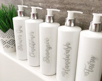 White Bottles Etsy