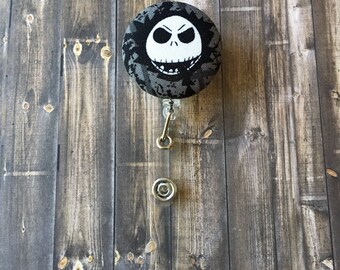 Nightmare Before Christmas Jack Skellington Inspired Badge Reel