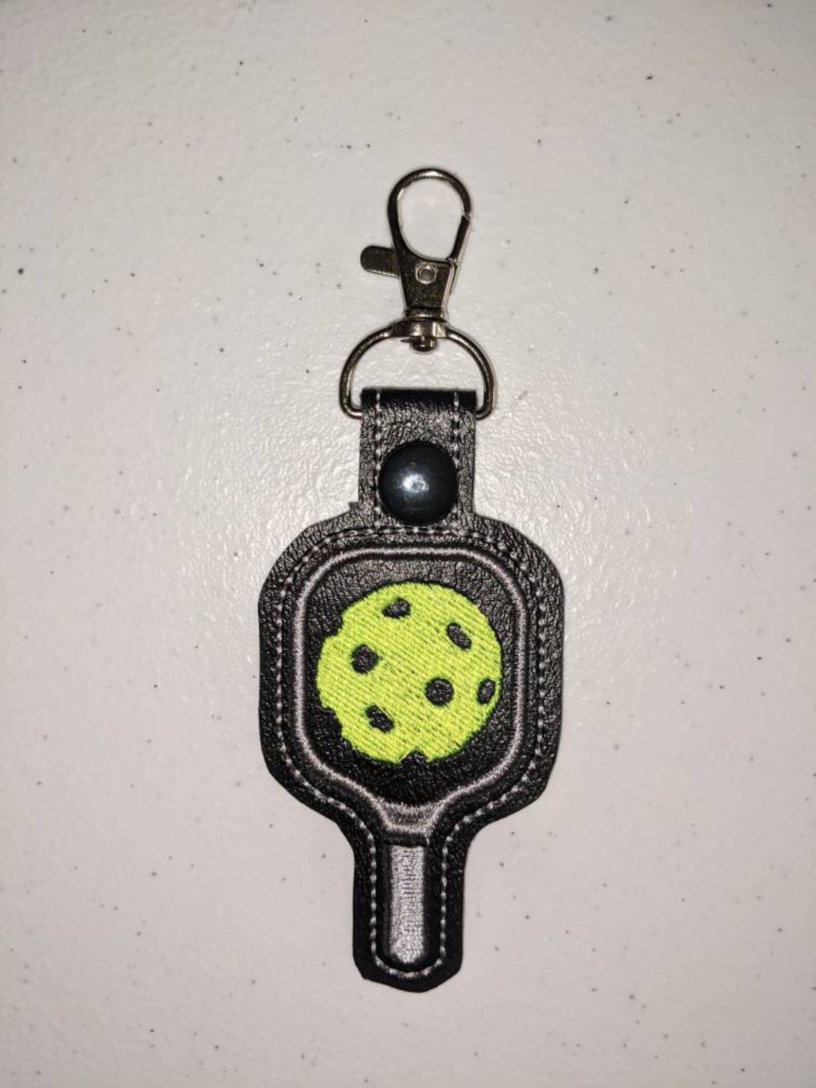 Pickleball Key Chain Bag Tag or Zipper Pull Paddle Ball Etsy
