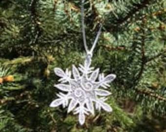 Free Standing Lace Snowflake Ornament