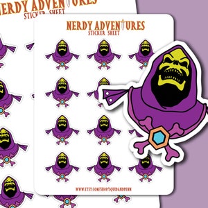 Supervillian Master of the Universe Sticker Sheets Nerdy Adventures