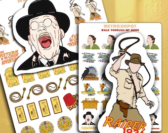 Expedition Set, Raiders Planner Sticker Sheets, Great Adventure Set, Idol