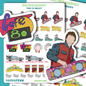 Esto es pesado, pegatinas para planificador de Regreso al futuro parte 2