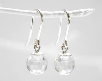 Pendientes perla circonita | cristal/plata 925