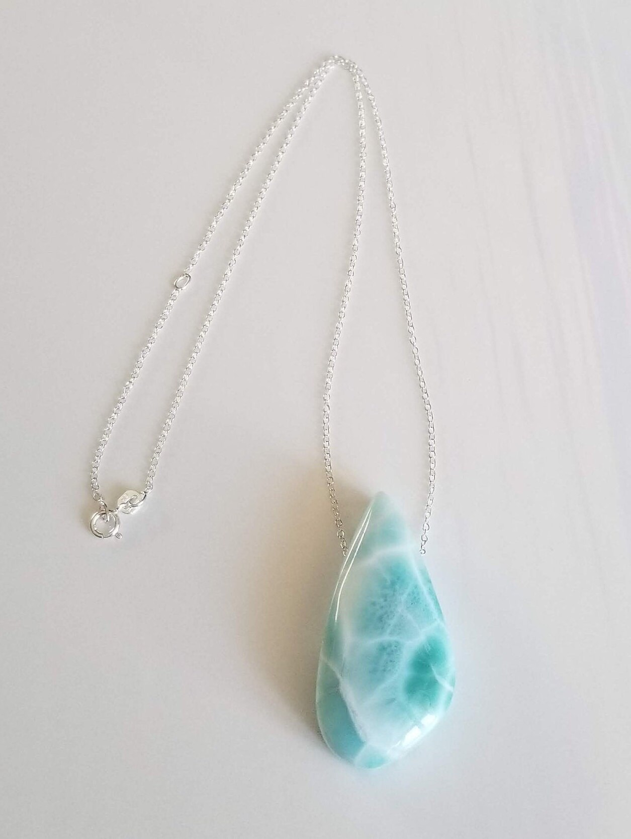 Larimar Pendant Necklace