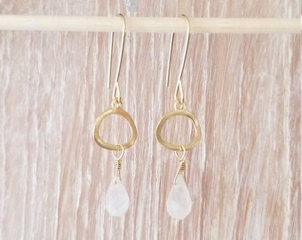 Moonstone Earrings (June birthstone)