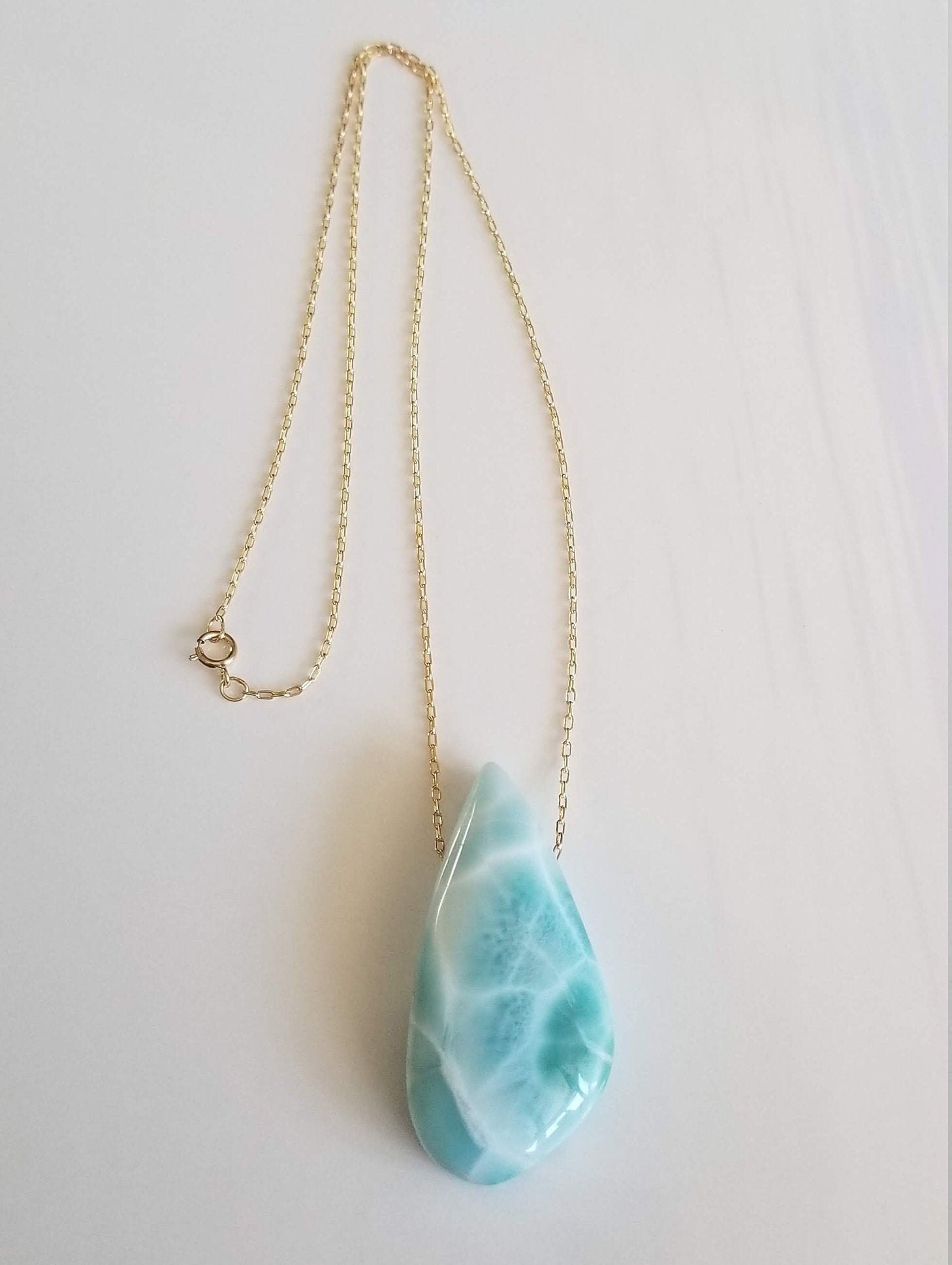 Larimar Pendant Necklace