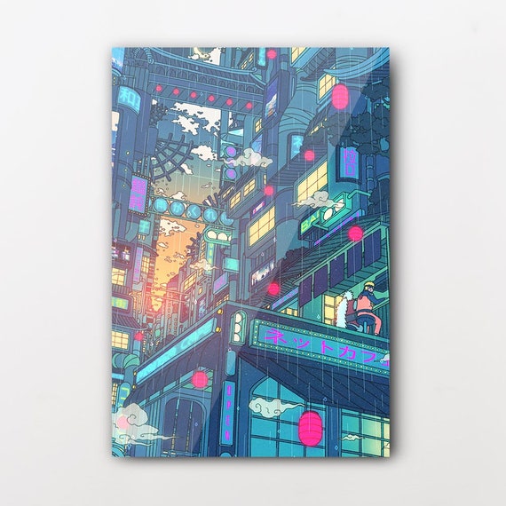 Plexi Glass Wall Art By V1Tech Artist Seerlight Rainy Etsy