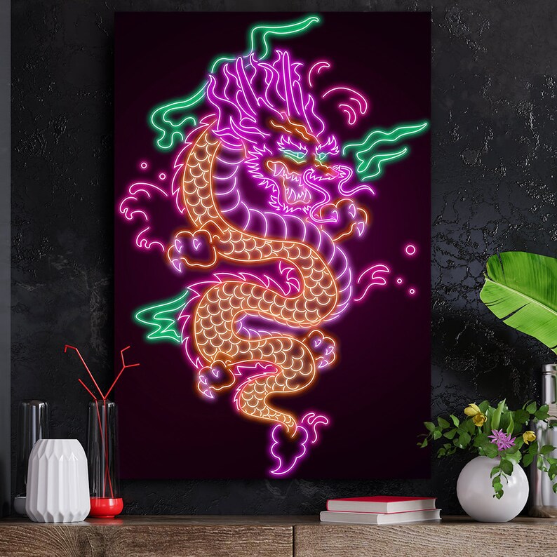 Plexi Glass Wall Art by V1tech artist Donnie Art neon Etsy