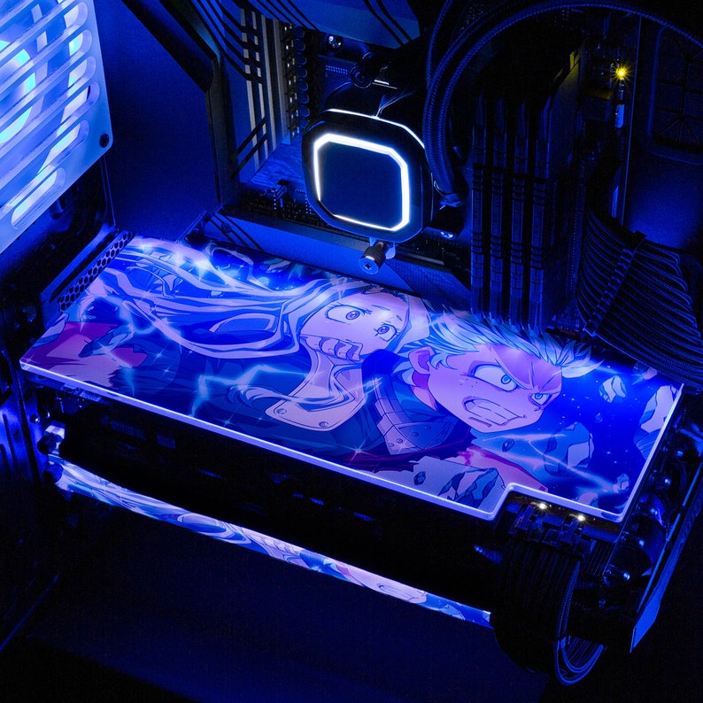 Custom RGB GPU backplate Infinite 100 Artist UwU Market Etsy