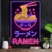 Plexi Glass Wall Art -By V1Tech -Artist Donnie Art -Neon Ramen