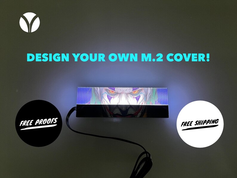 Custom M.2 Heatsink Cover with ARGB Lighting Design your own 