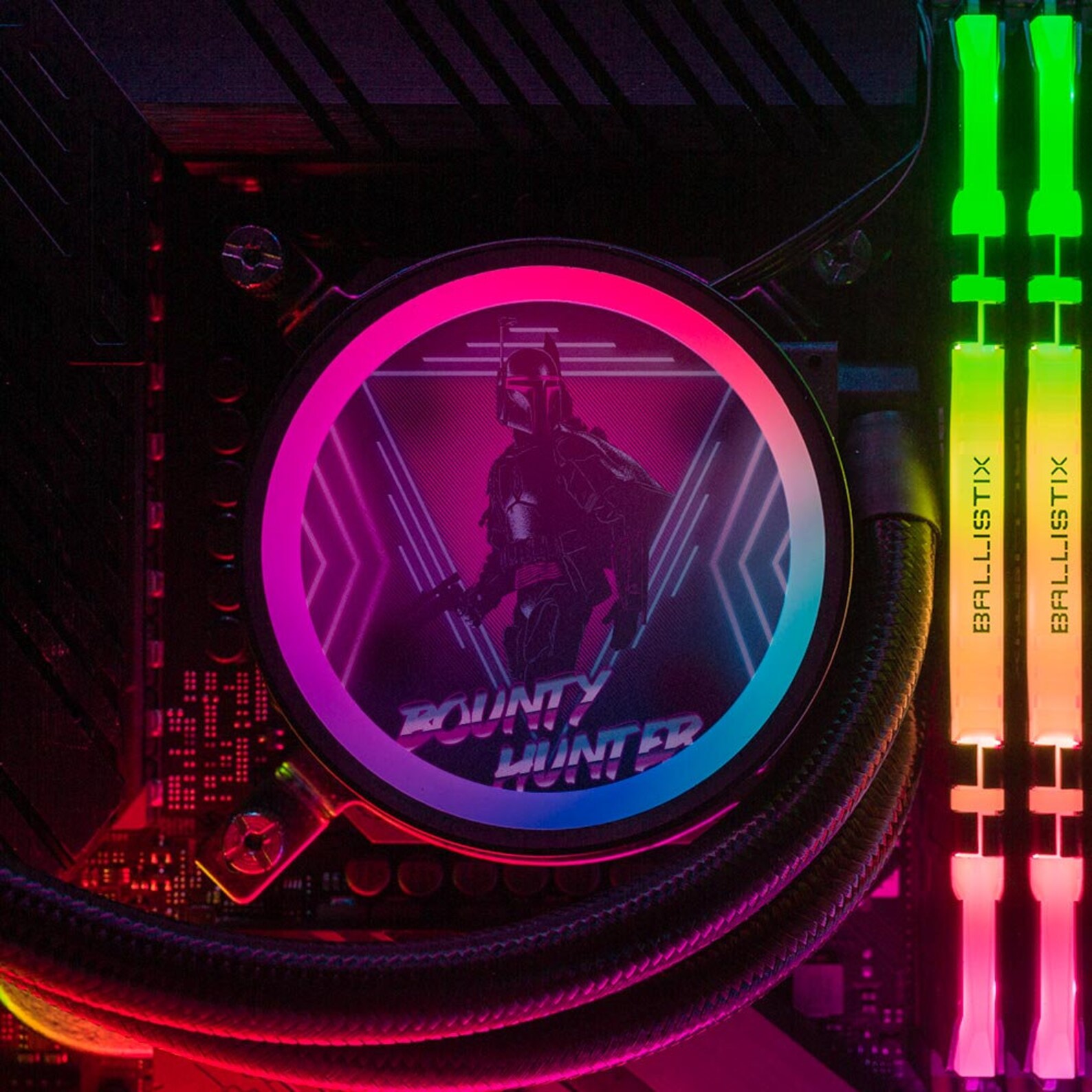 Custom AIO Cover for Cooler Master MasterLiquid Mirror CM Etsy