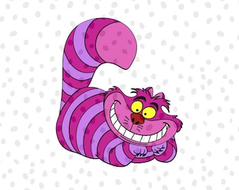 Chesire Cat | SVG | Layered Cut File | Alice in Wonderland