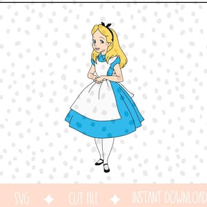 Alice no País das Maravilhas | Alice | SVG | Cortar arquivo