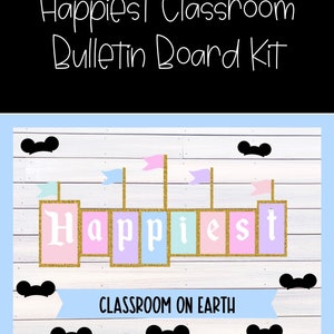 Glückliches Klassenzimmer auf der Erde Bulletin Board Kit