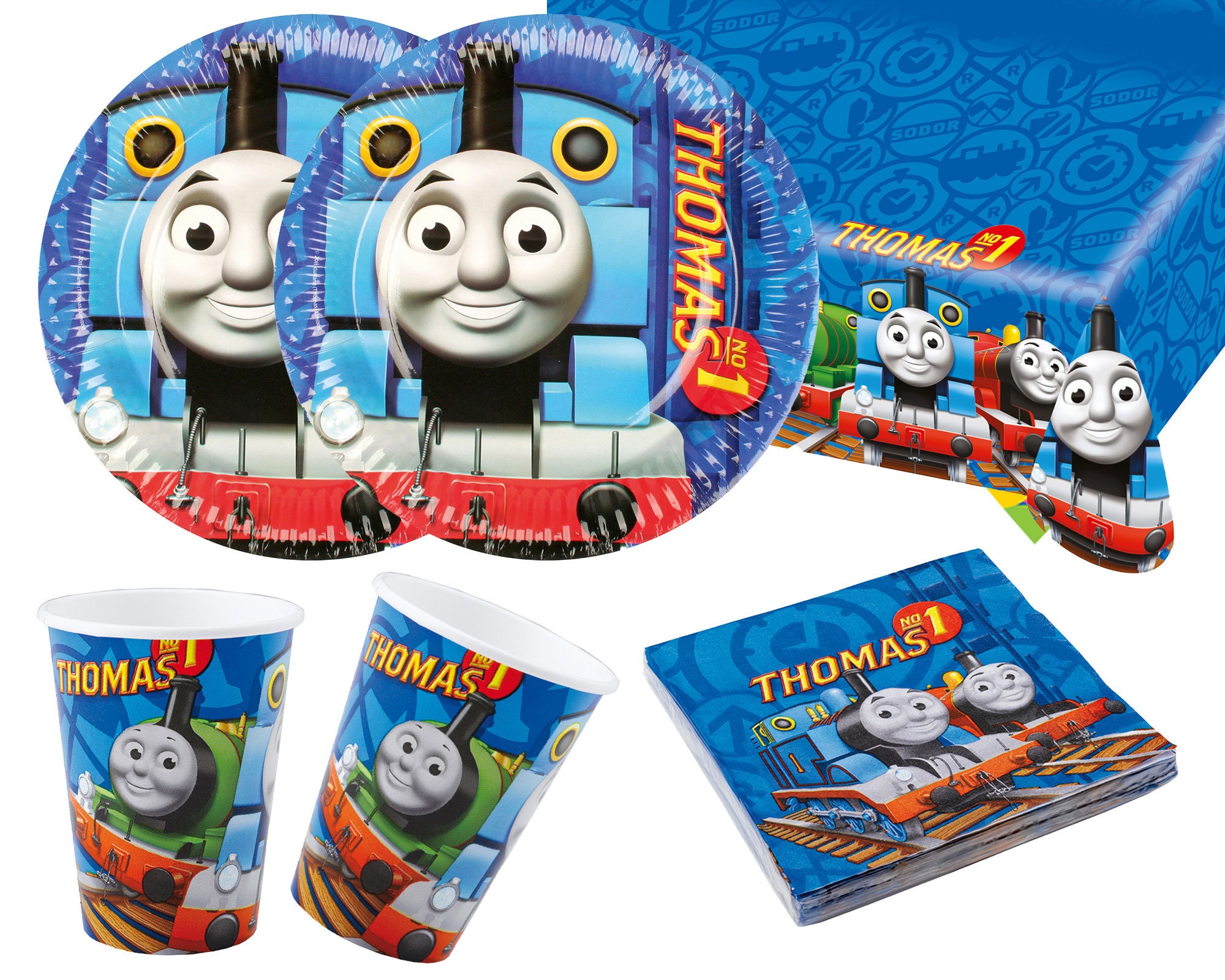 THOMAS THE TANK ENGINE birthday party BAKING CUPS train cupcake papers 50pcs