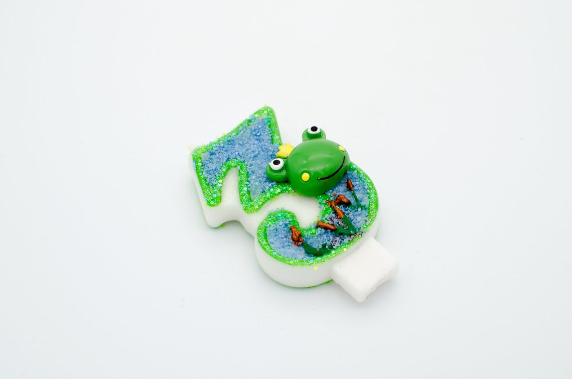 Frog Birthday Candle / Birthday Candle Frog / Frog Party Etsy