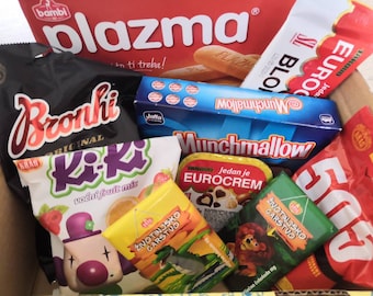 Yugoslavia ex yu balkan sweets box and serbian croatian bosnian slatkisi sweet treats yugo nostalgia box