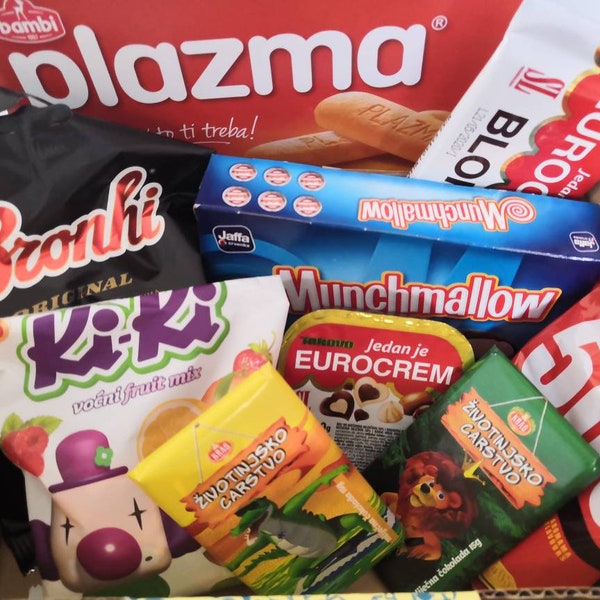 Yugoslavia ex yu balkan sweets box and serbian croatian bosnian slatkisi sweet treats yugo nostalgia box