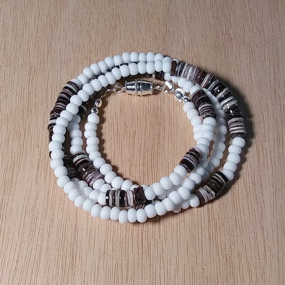 Mens Surfer Necklace / Shell Surfer Necklace / Hippie Necklace Etsy