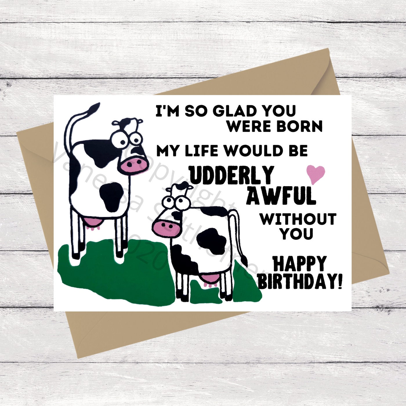 cow-birthday-card-happy-birthday-card-birthday-gift-birthday-etsy