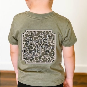 Short Sleeve Green Southern Boy Camo Logo Shirt- Raised Right Co