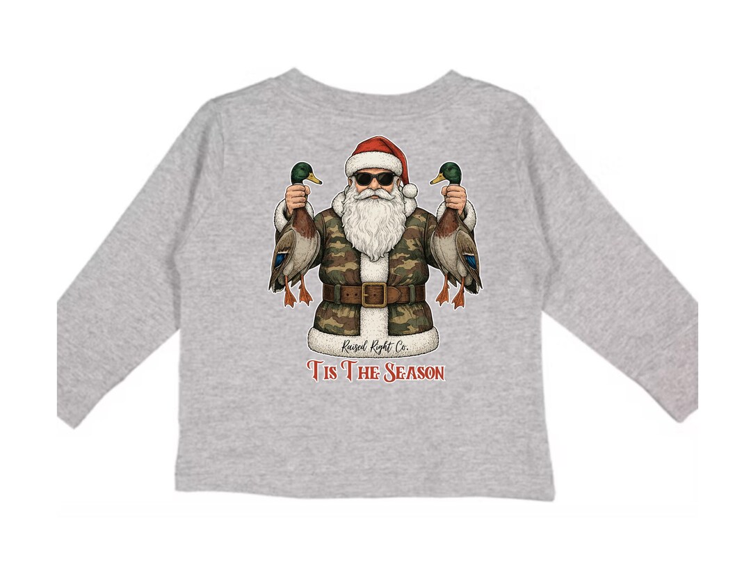 Boys Christmas Long Sleeve Shirt | Christmas Graphic Tee | Casual ...