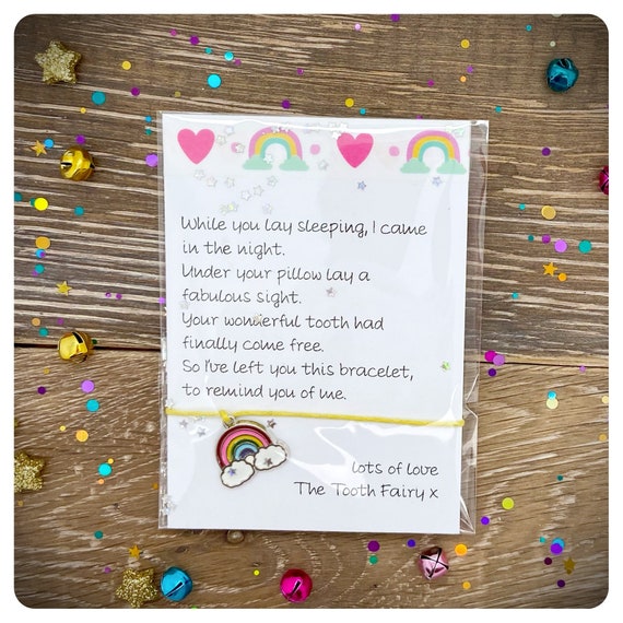 Carte De Message De Fée Des Dents, Bracelet De Souhait De Fée Des Dents, Souvenir De Fée Des Dents, Cadeau De Dent Perdue Pour Filles, Fée Des Dents Pour Garçons, Note De Fée Des Dents - Canada